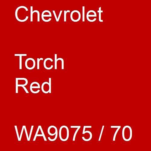 Chevrolet, Torch Red, WA9075 / 70.